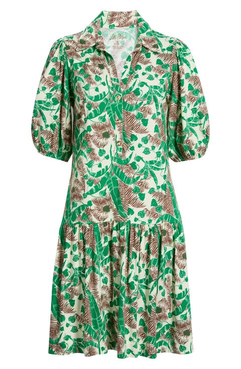 Bingley Print Puff Sleeve Shirtdress