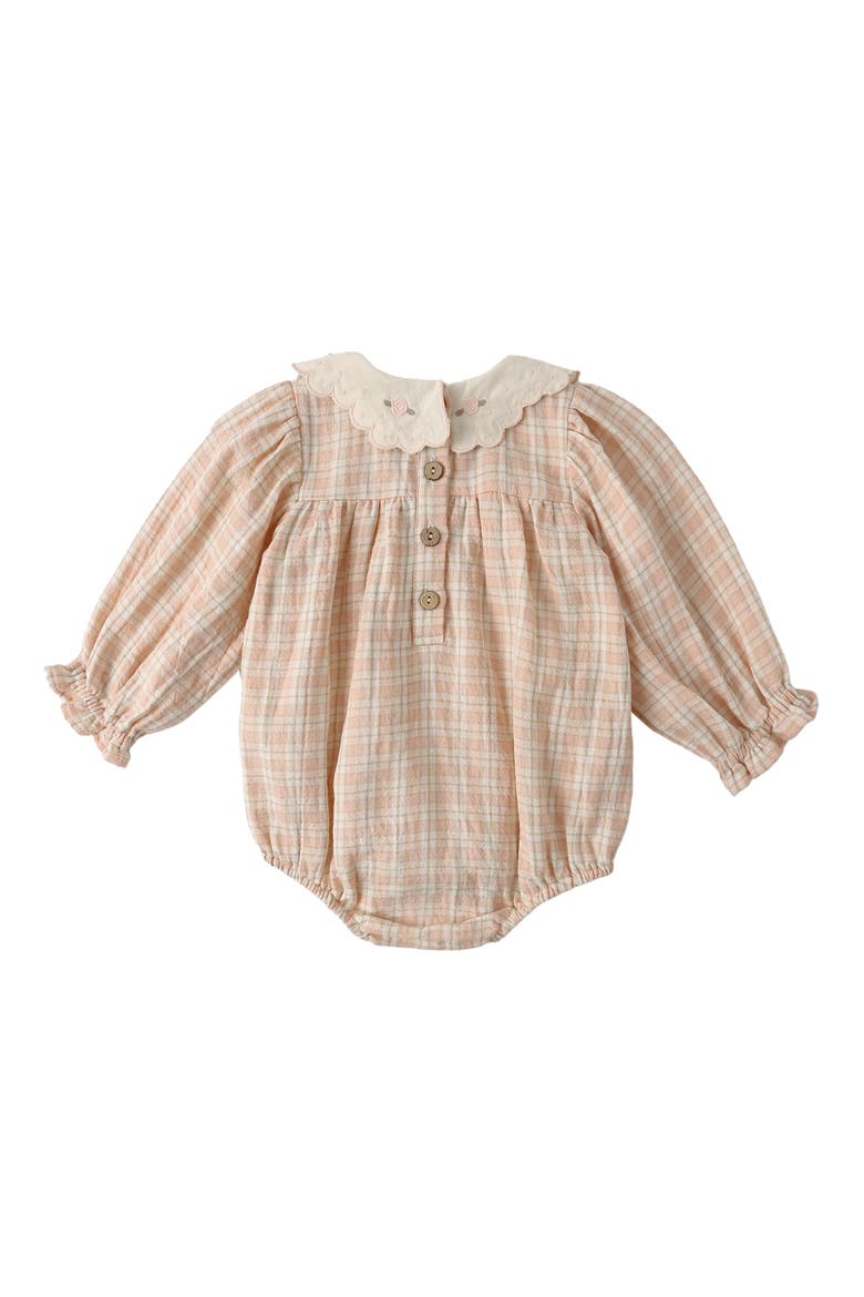 Callie Embroidered Collar Romper, Alternate, color, PINK