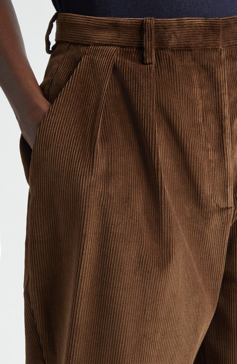 Altuzarra Emmett Pleated Corduroy Tapered Leg Pants, Alternate, color, 