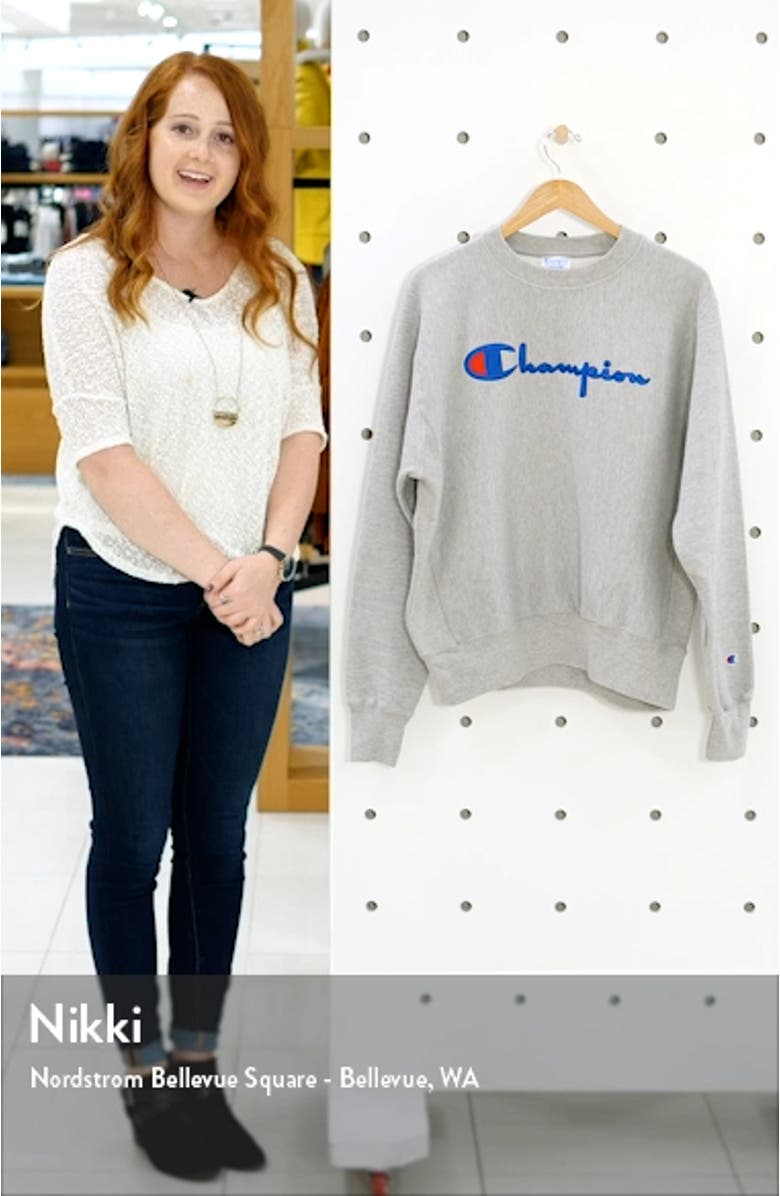 Reverse Weave Crew Sweatshirt, sales video thumbnail