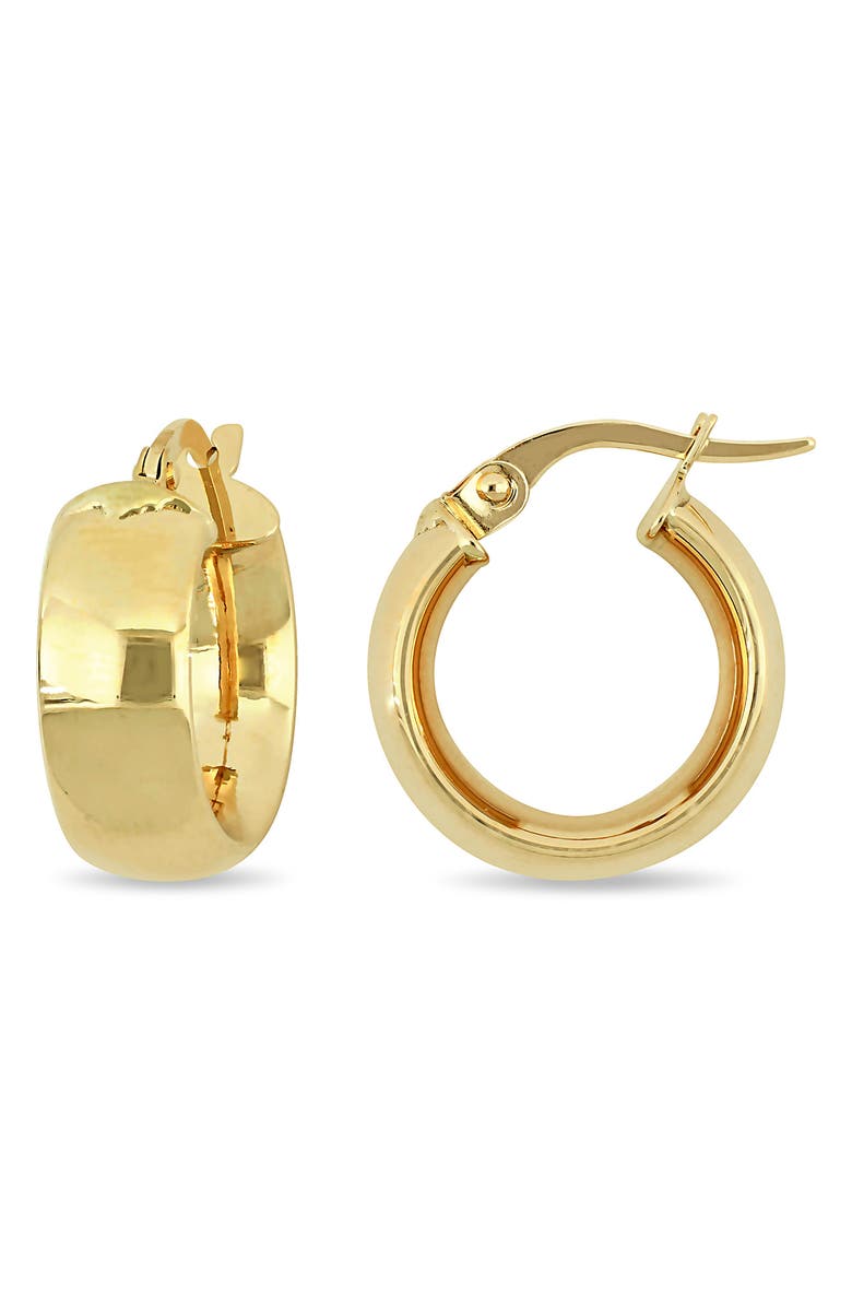 DELMAR 15mm Satin Finish Hoop Earrings, Main, color,
