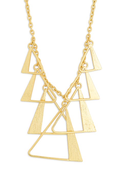 Geometric Triangle Necklace