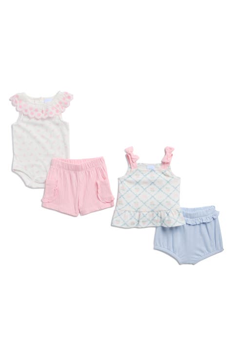 Mix & Match Sleeveless Bodysuit, Bow Top, Bloomers & Shorts Set (Baby)