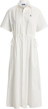 Polo Ralph Lauren Cinch Waist Cotton Shirtdress