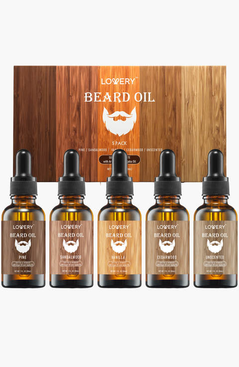 Premium 5-Piece Beard Oil Gift Set