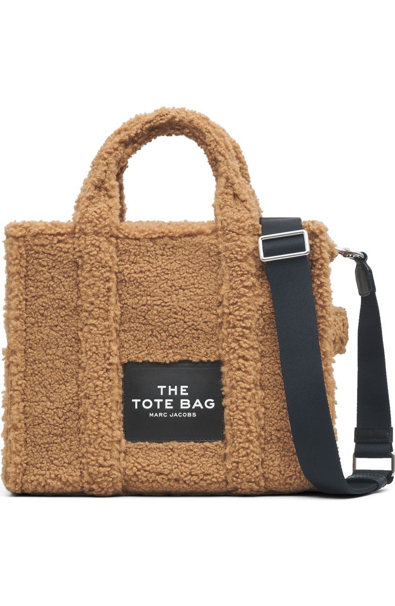 Marc Jacobs The Teddy Medium Faux Fur Tote Bag, Main, color, Camel