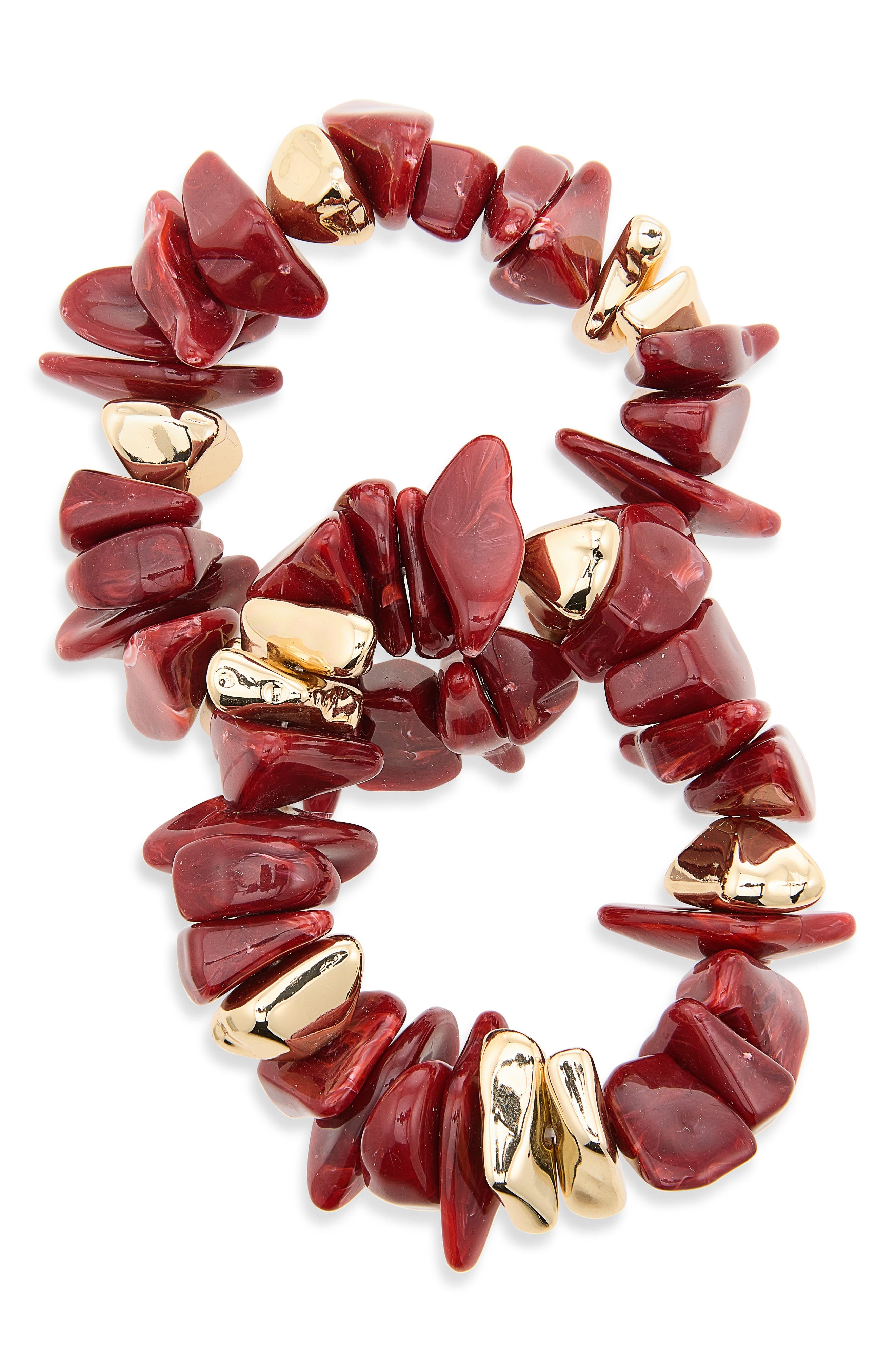 GOLD/ CHERRY RED