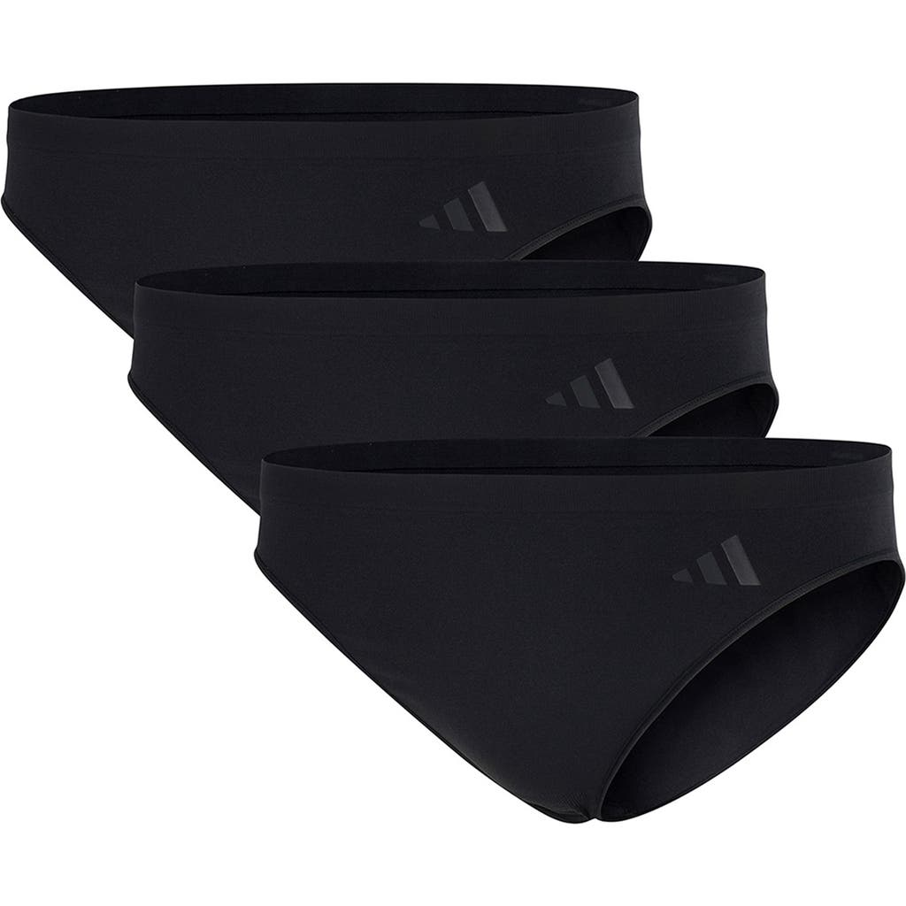 Adidas Originals Set Of 3 Bikini Briefs In Black