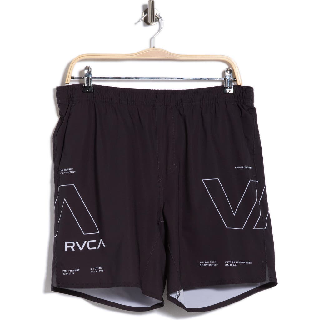 Rvca Yogger 2-in-1 Shorts In Black