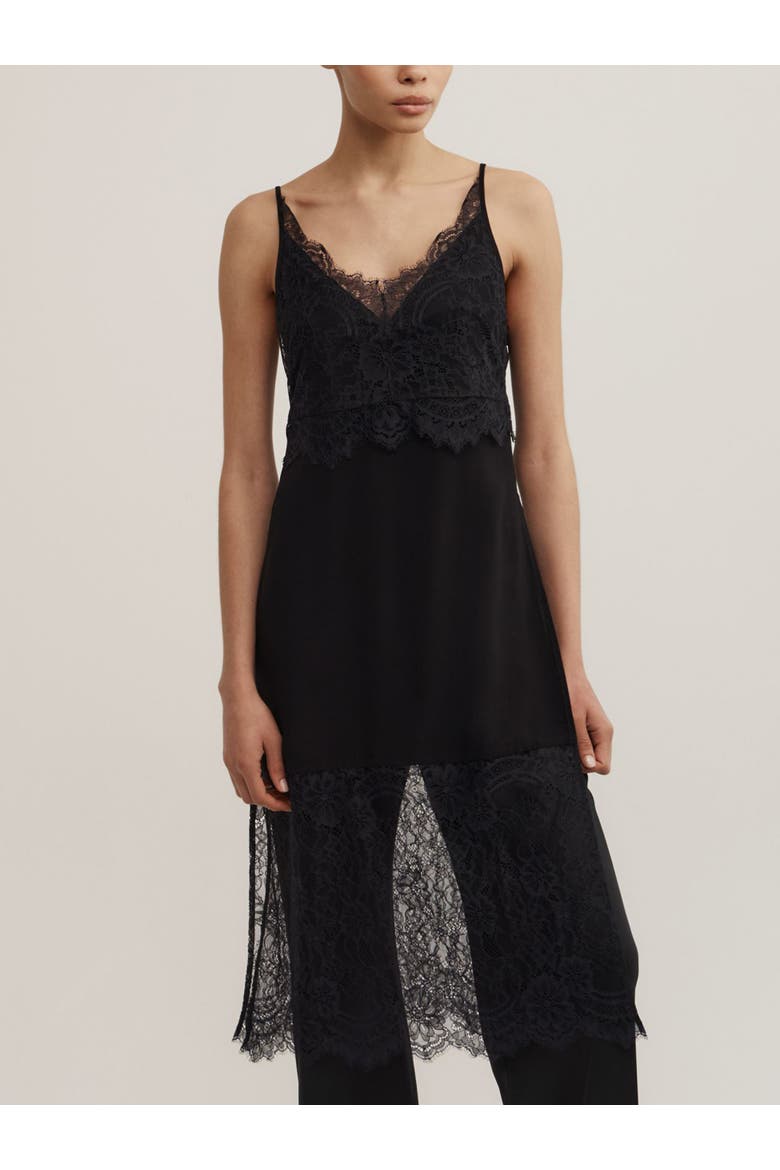 Longline Lace Tunic, Main, color, Black