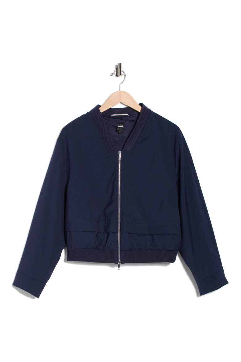 Jirian Virgin Wool Bomber, Alternate, color, DARK BLUE