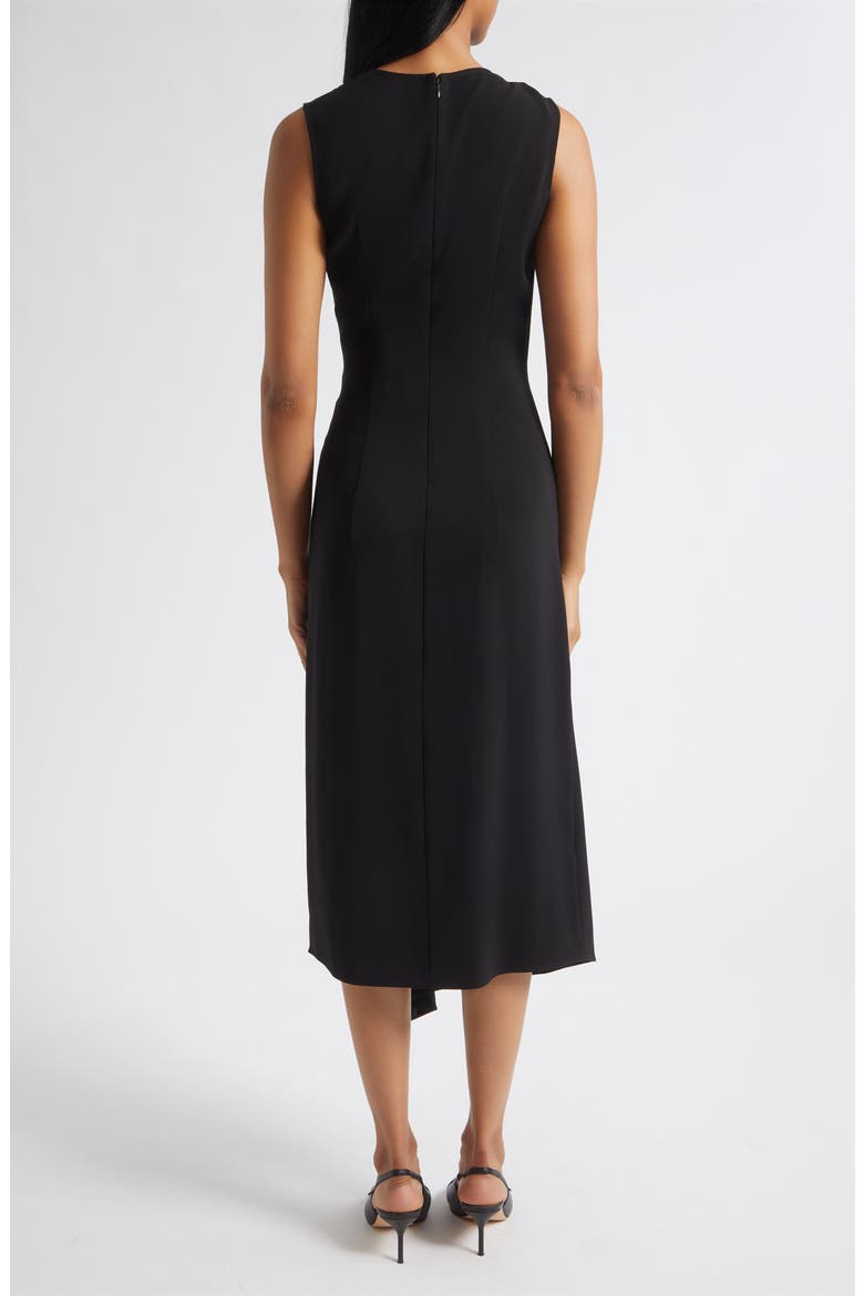 Freja Sleeveless Twist Midi Dress, Alternate, color, BLACK