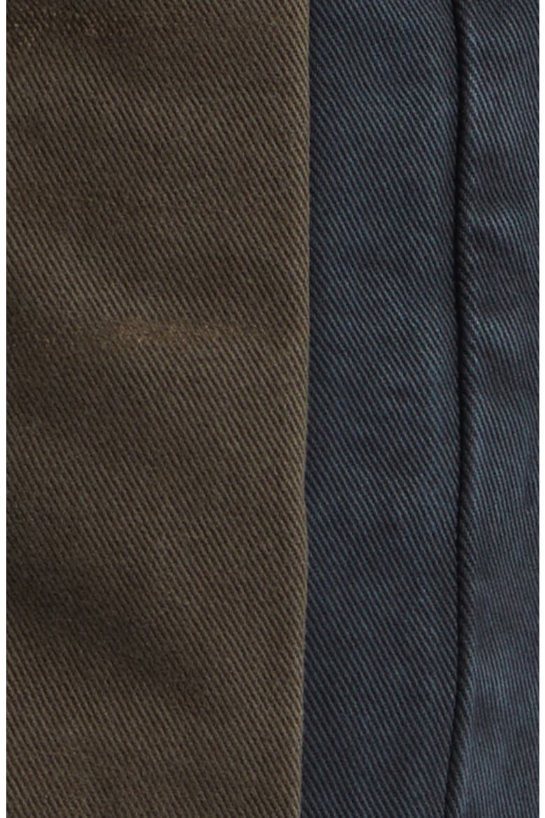 Spliced Straight Leg Jeans, Alternate, color, BLACK / BROWN