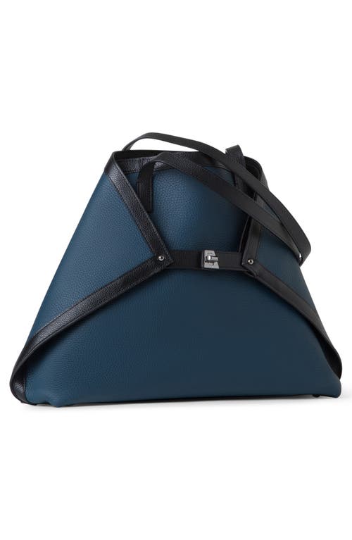 Akris Medium Ai Colorblock Leather Tote