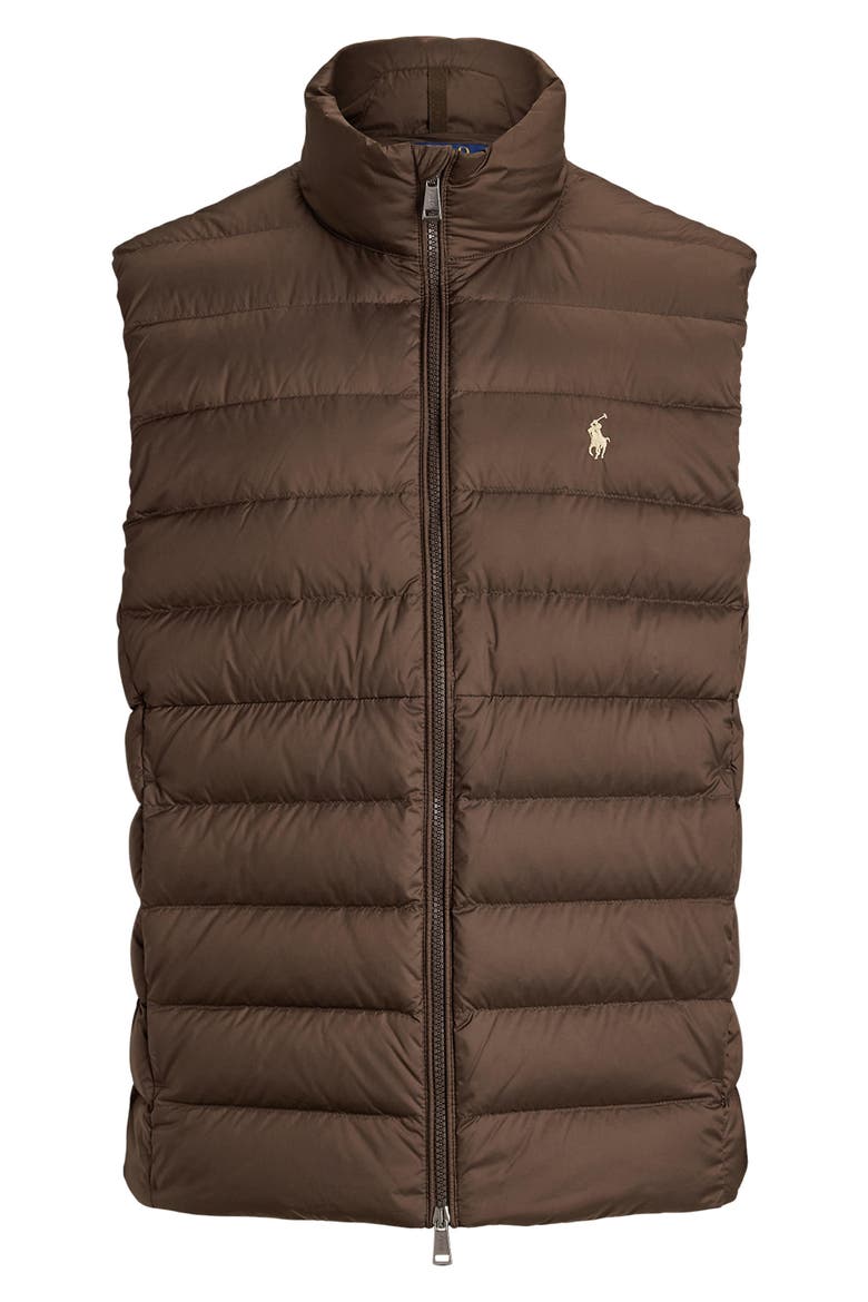The Colden Water Repellent Packable Down Vest, Alternate, color, NUTMEG BRWN