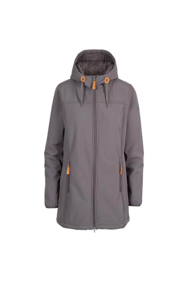 Kristen Longer Length Hooded Waterproof Jacket, Main, color, Carbon
