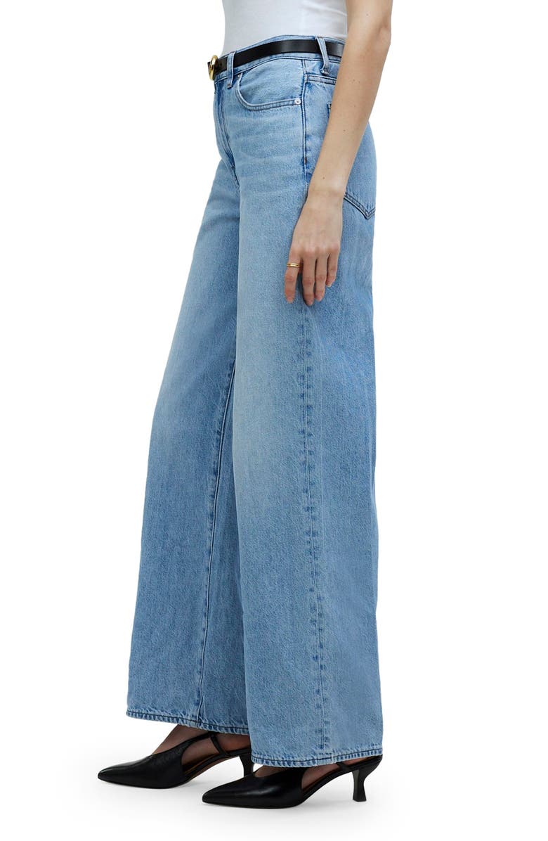 Madewell Superwide Leg Jeans, Alternate, color, Ahern Wash