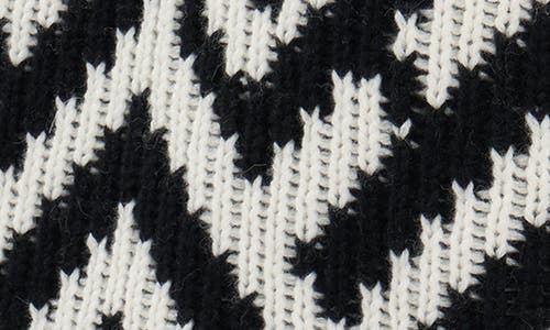 Helmut Lang Zephir Oversize Fair Isle Wool Blend Crewneck Sweater In Animal Print