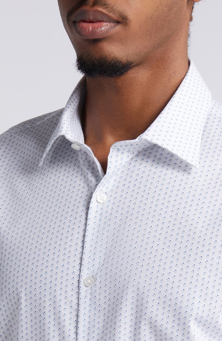Nordstrom Extra Trim Fit Diamond Pattern Dress Shirt, Alternate, color, 