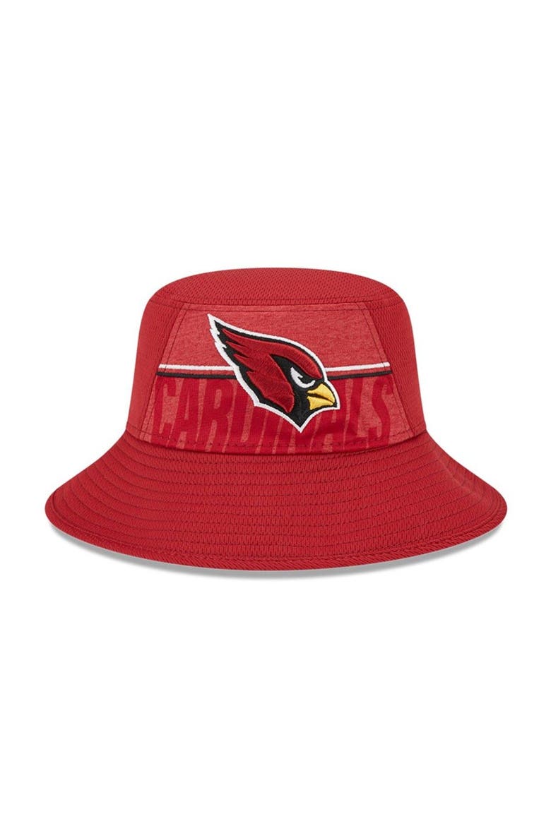 Men's New Era  Cardinal Arizona Cardinals 2023 NFL Training Camp Stretch Bucket Hat, Alternate, color, Cardinal