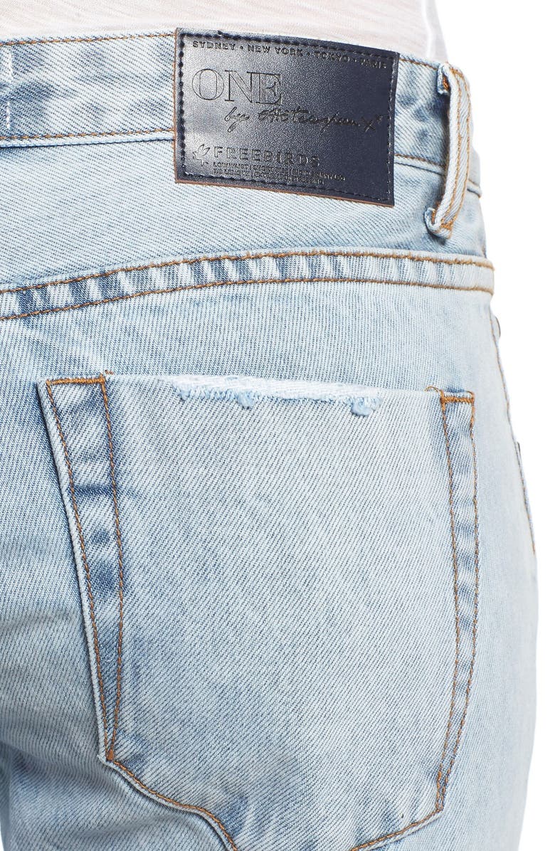 One Teaspoon 'Freebird' Destroyed Skinny Jeans, Alternate, color, 