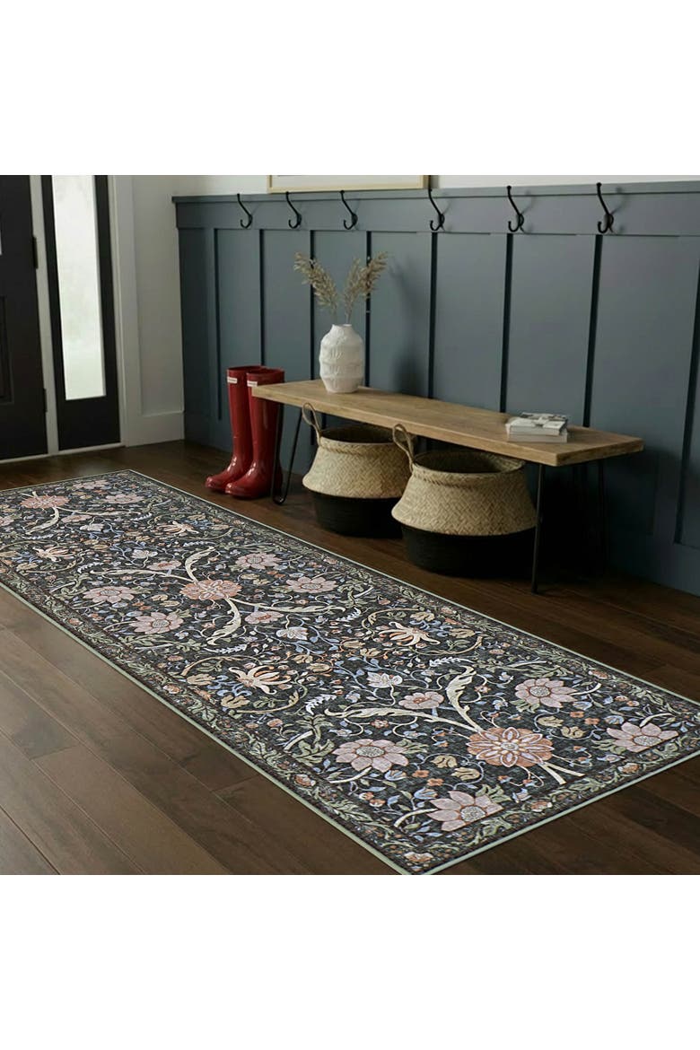 Washable Printed Chenille Rug, Alternate, color, Abrabella Multi