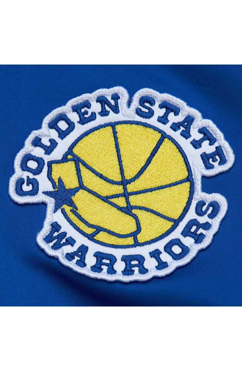 Mitchell & Ness Men's Mitchell & Ness Royal Golden State Warriors Hardwood Classics Vintage Logo Full-Zip Bomber Jacket, Alternate, color, Royal