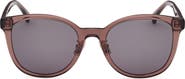 Max Mara 55mm Round Sunglasses