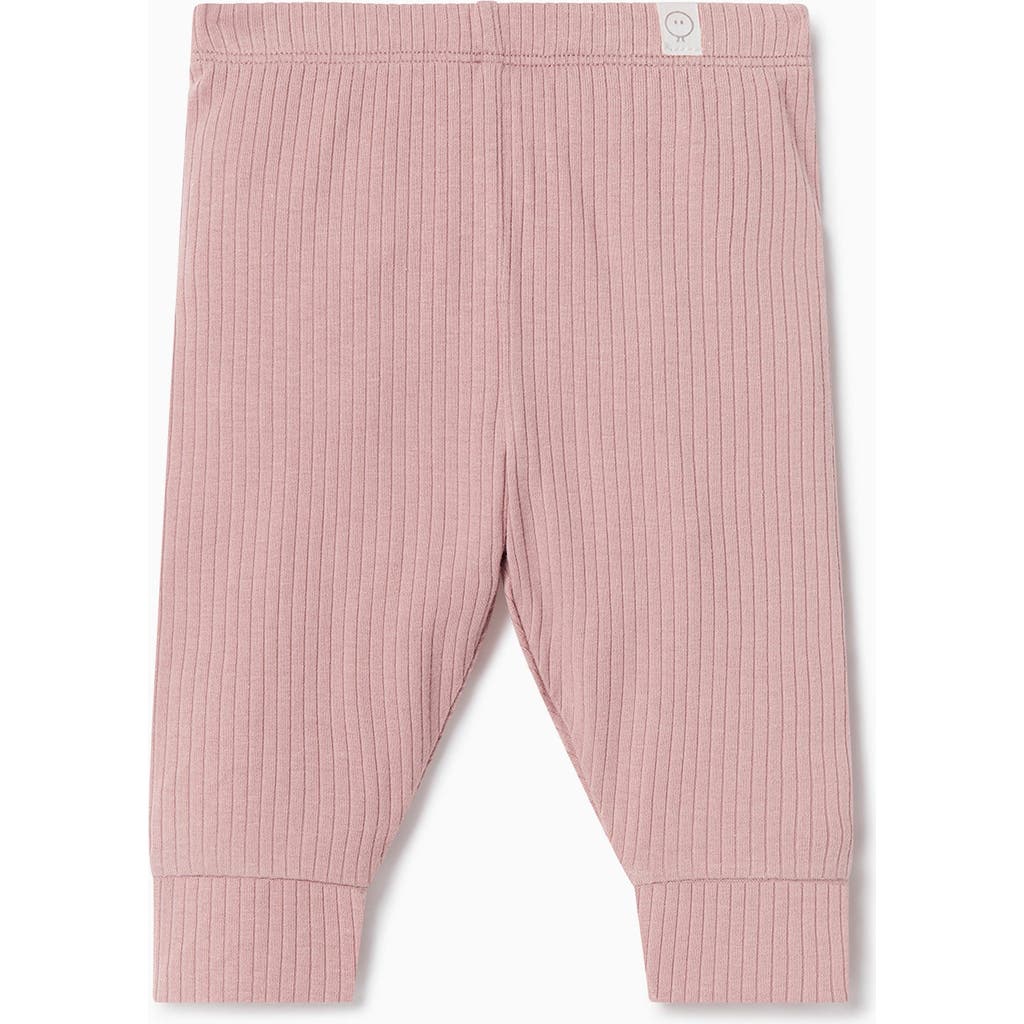 Mori Ribbed Leggings In Pink