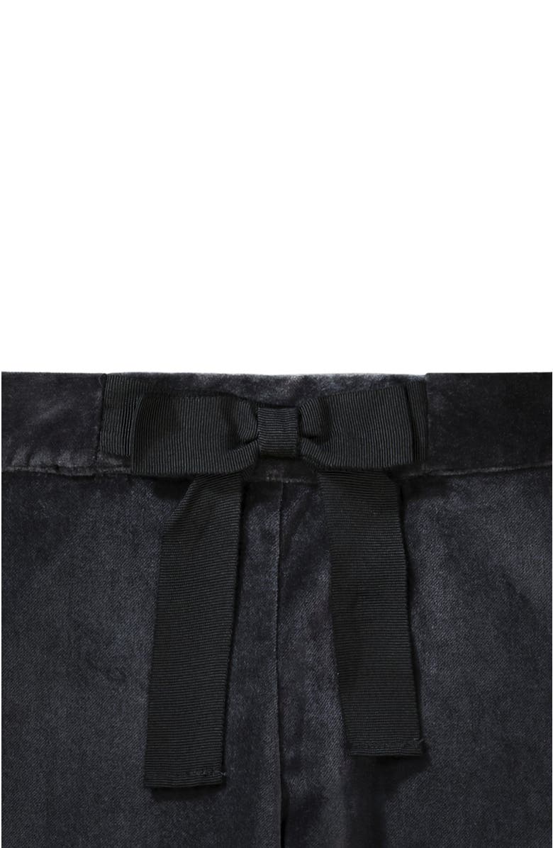 Hope & Henry Baby Girls' Straight Dressy Pant with Bow, Infant, Alternate, color, Black