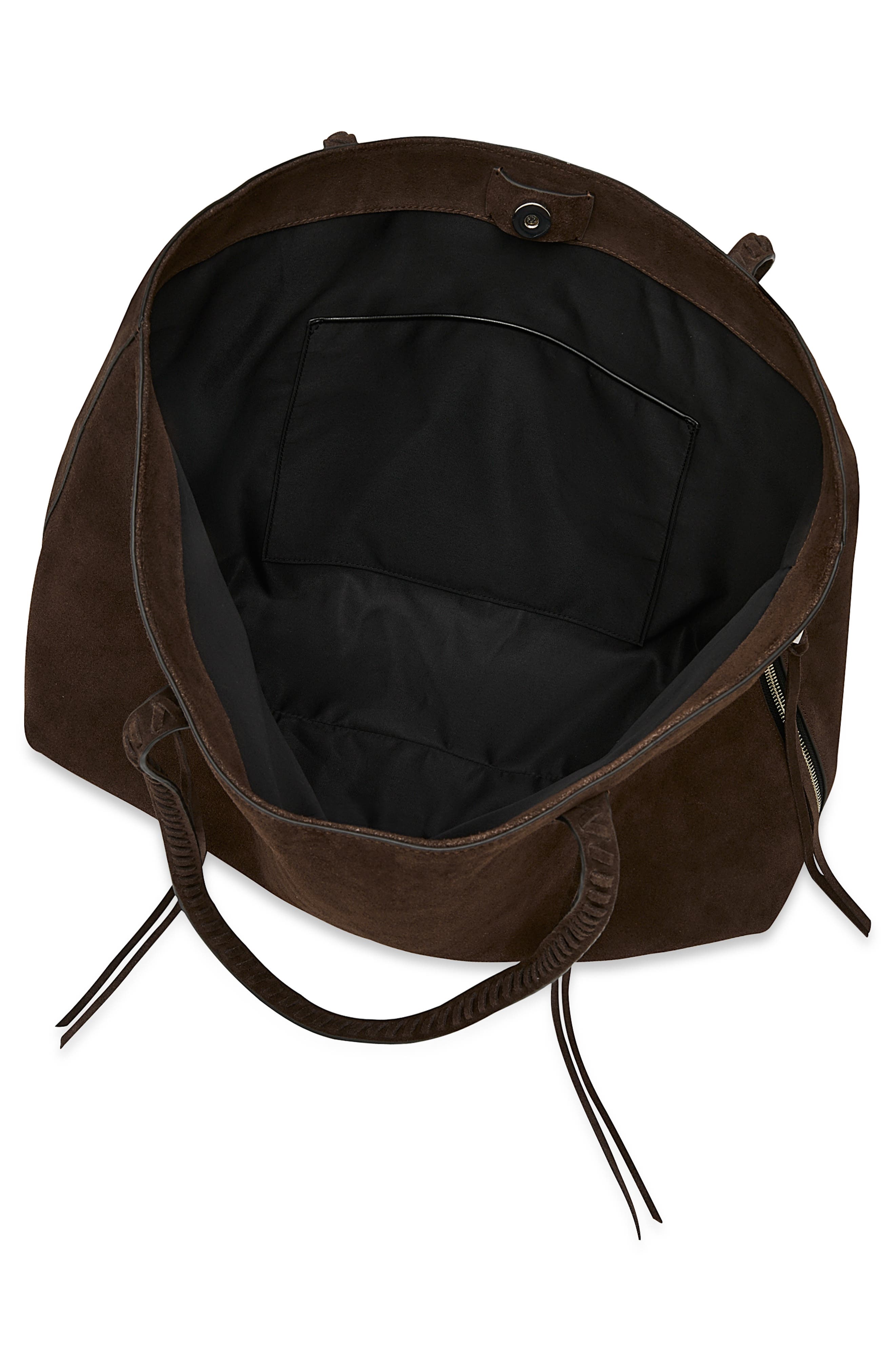 Rebecca Minkoff Mae Suede Tote Bag, Alternate, color, Torte