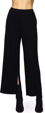 MELLODAY Side Split Wide Leg Knit Pants