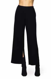 MELLODAY Side Split Wide Leg Knit Pants
