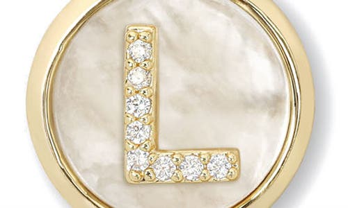 Melinda Maria Baby Love Letters Initial Pendant Necklace In Gold L