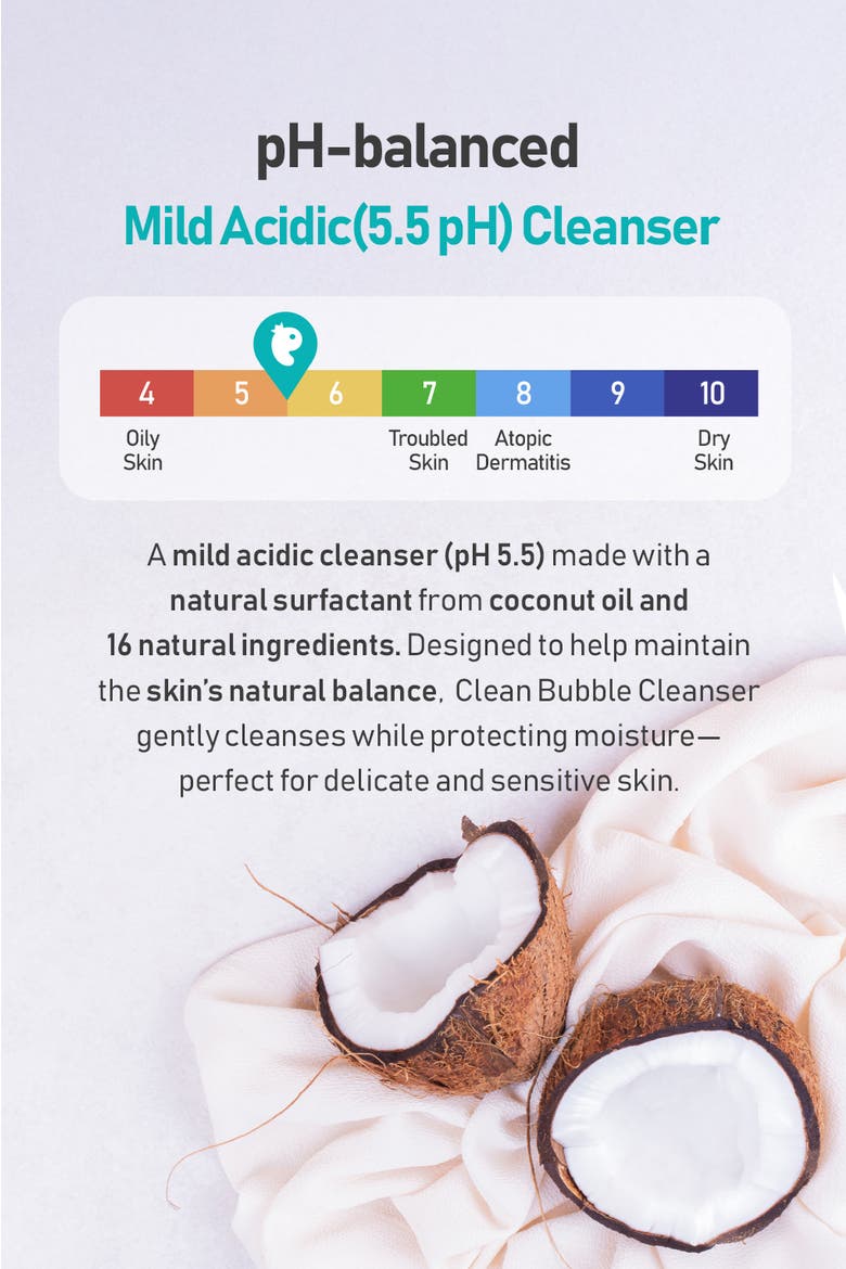 Clean Bubble Cleanser, Alternate, color, White