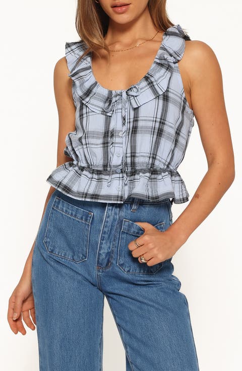 Traci Ruffle Peplum Top
