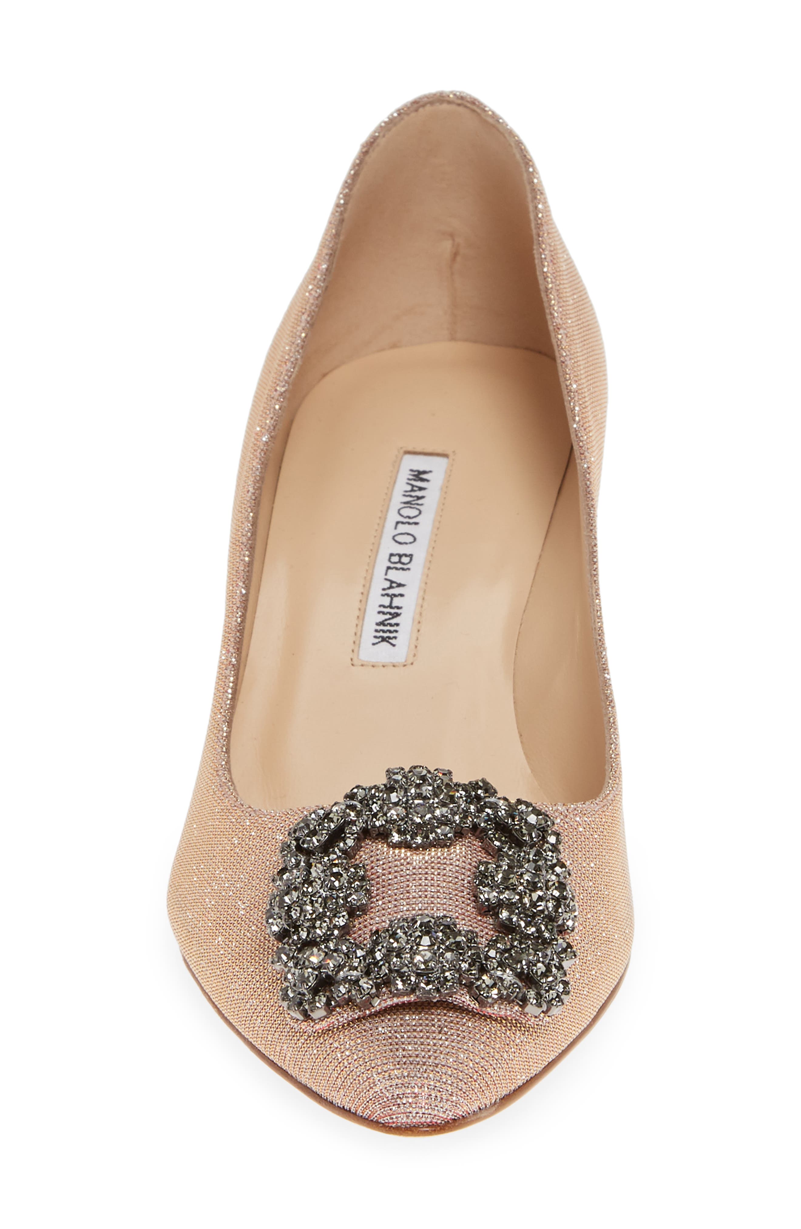 Hangisi Crystal Embellished Pointed Toe Pump, Alternate, color, CHAMPAGNE NOTTURNO