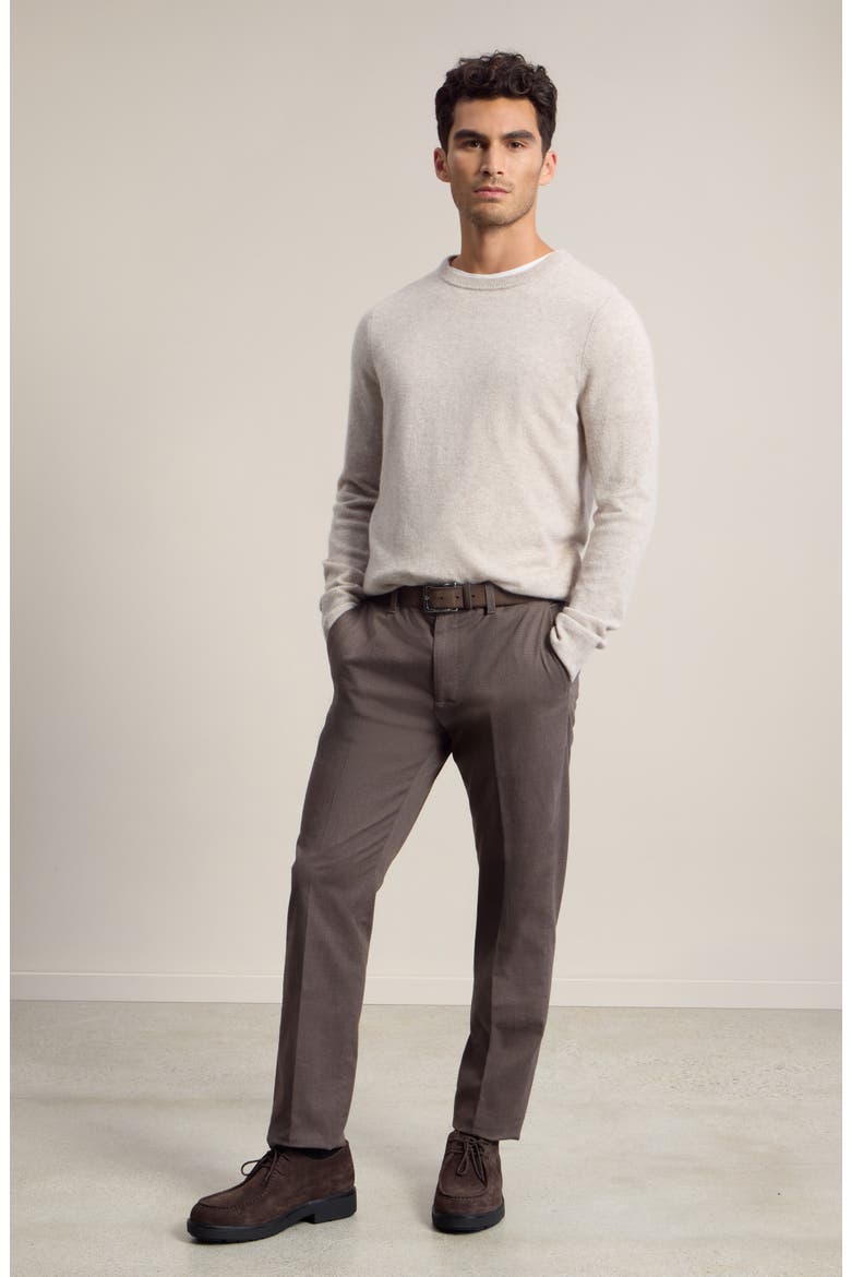 Cashmere Crewneck Sweater, Alternate, color, OATMEAL HEATHER