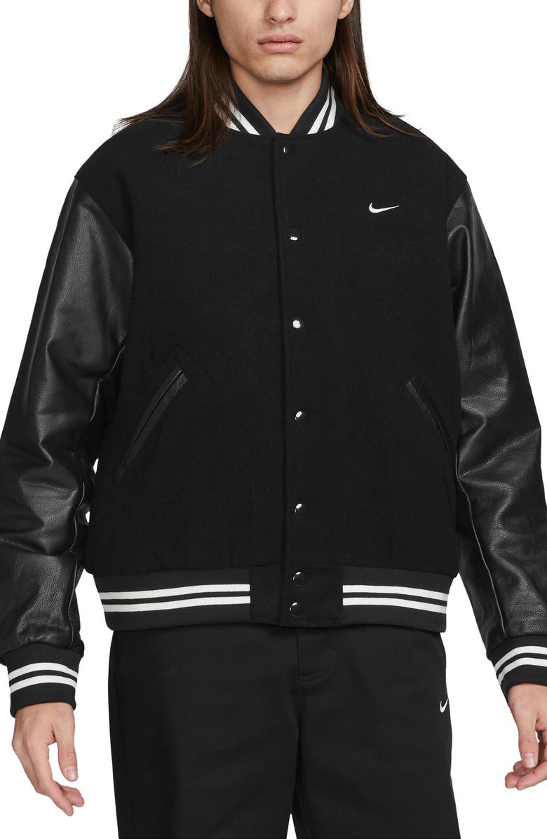 Nike Authentics Varsity Jacket, Main, color,
