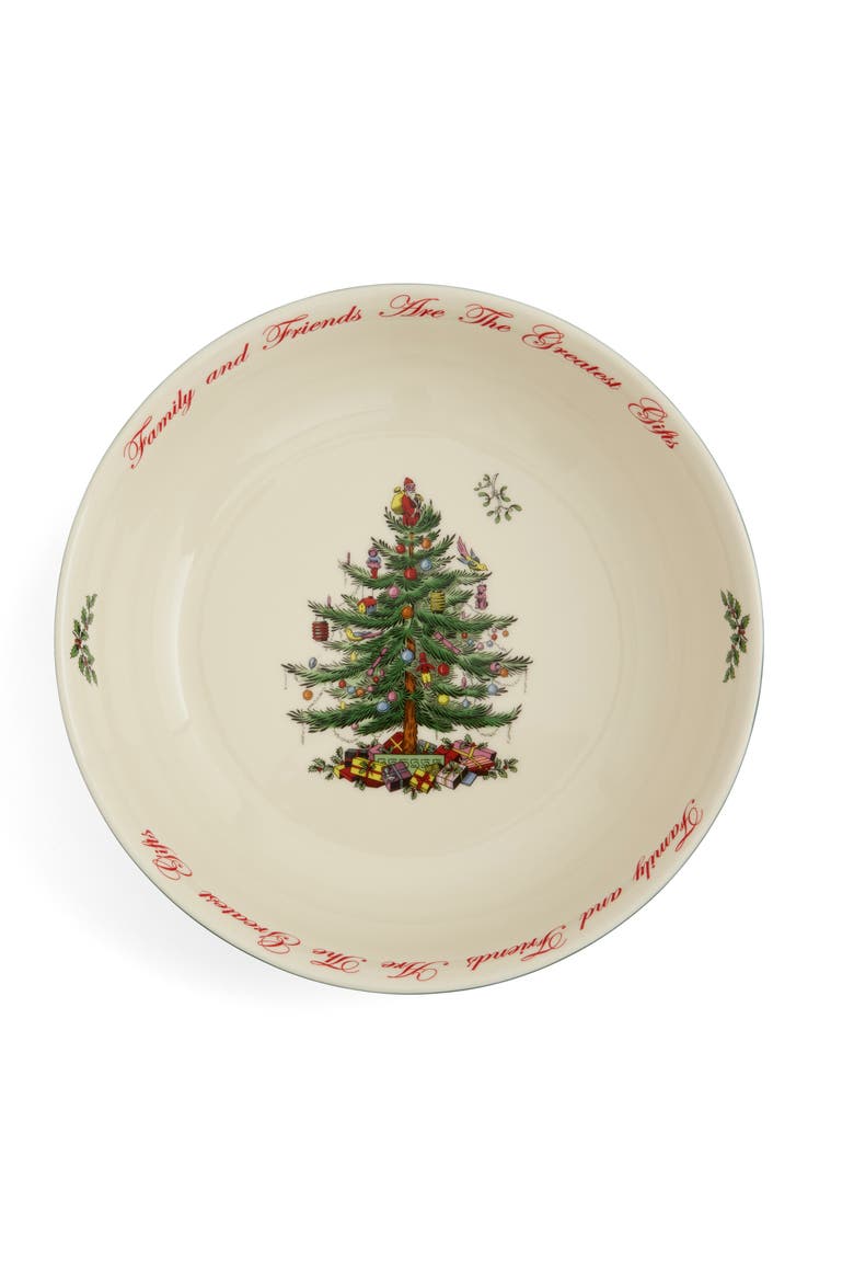 Christmas Tree 10" Serving Bowl, Alternate, color, Multi