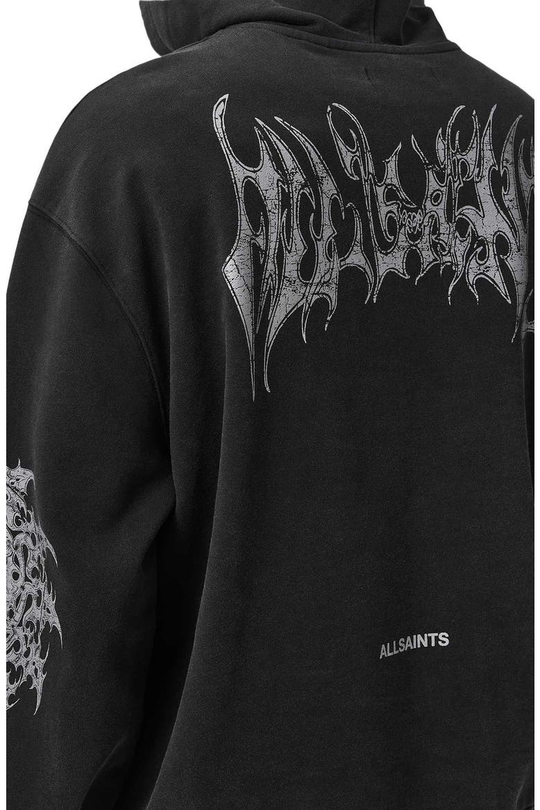 Helvette Graphic Hoodie, Main, color, WASHED BLACK
