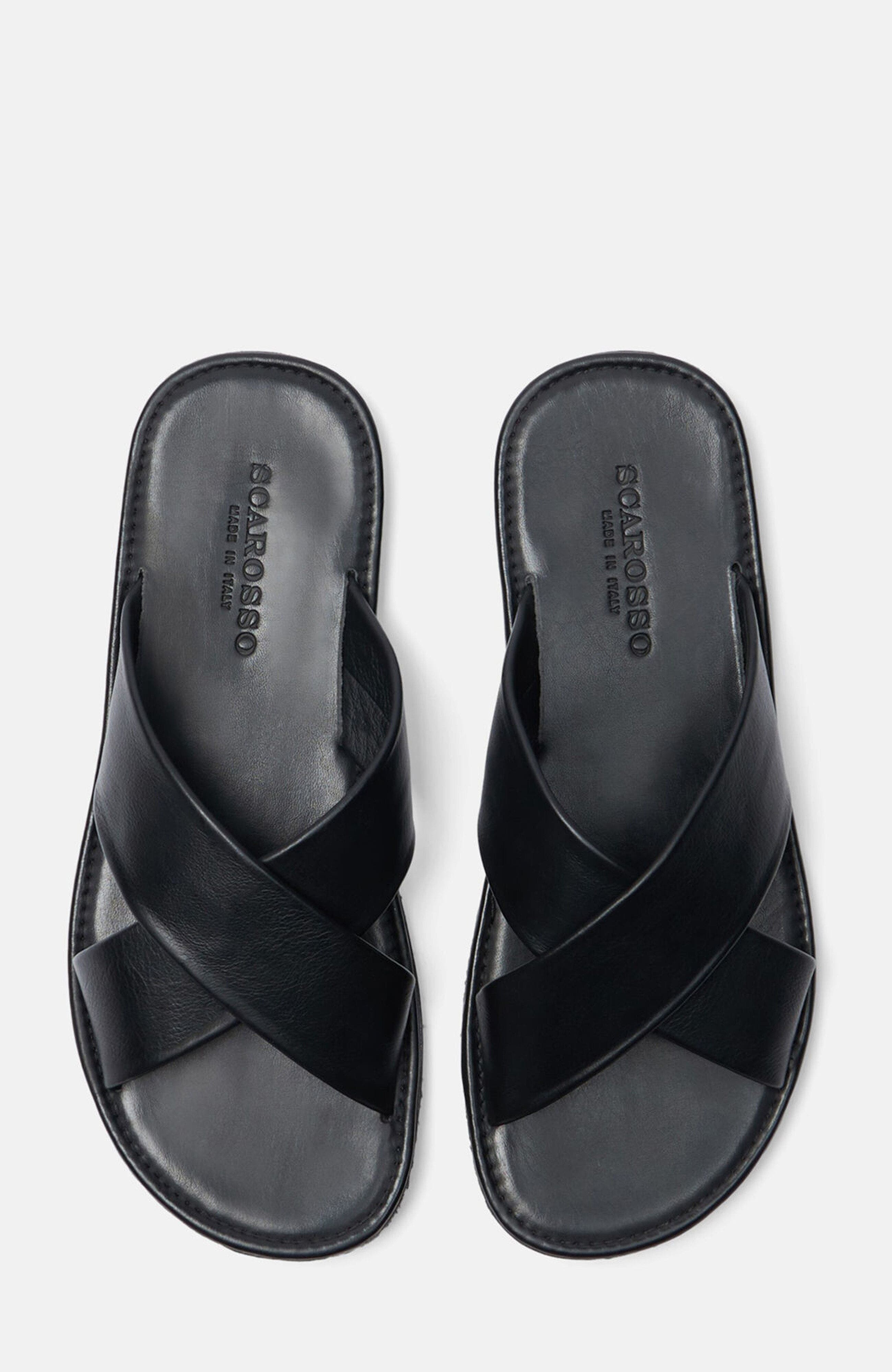 SCAROSSO Adriano Sandals, Alternate, color, Black Calf
