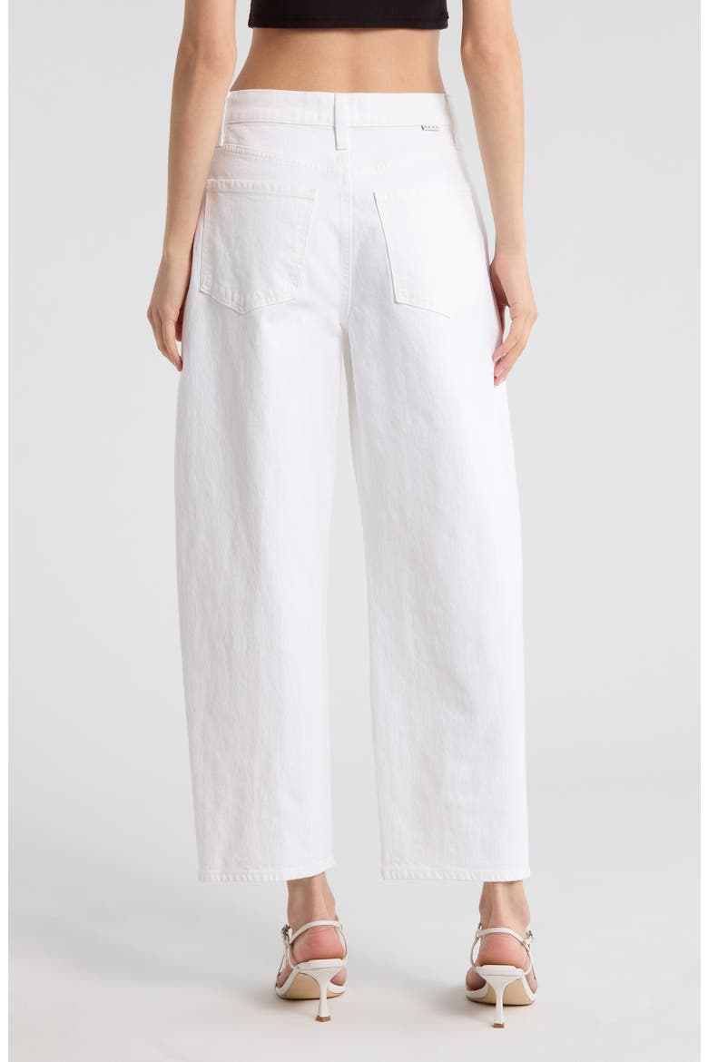 Westward Grommet Embellished High Waist Ankle Barrel Leg Jeans, Alternate, color, LAMB