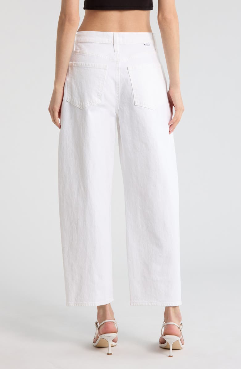 DAZE Westward Grommet Embellished High Waist Ankle Barrel Leg Jeans, Alternate, color, Lamb