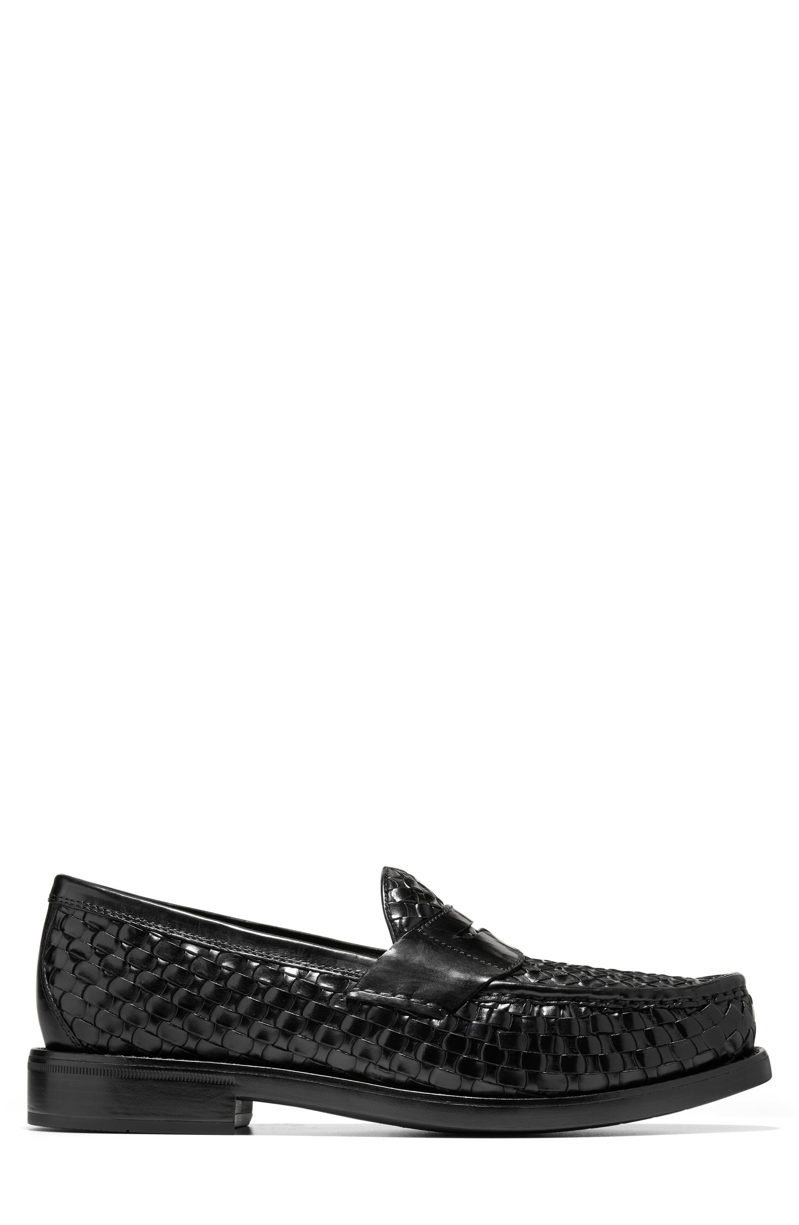 Pinch Penny Woven Flexcraft Loafer, Alternate, color, BLACK / BLACK
