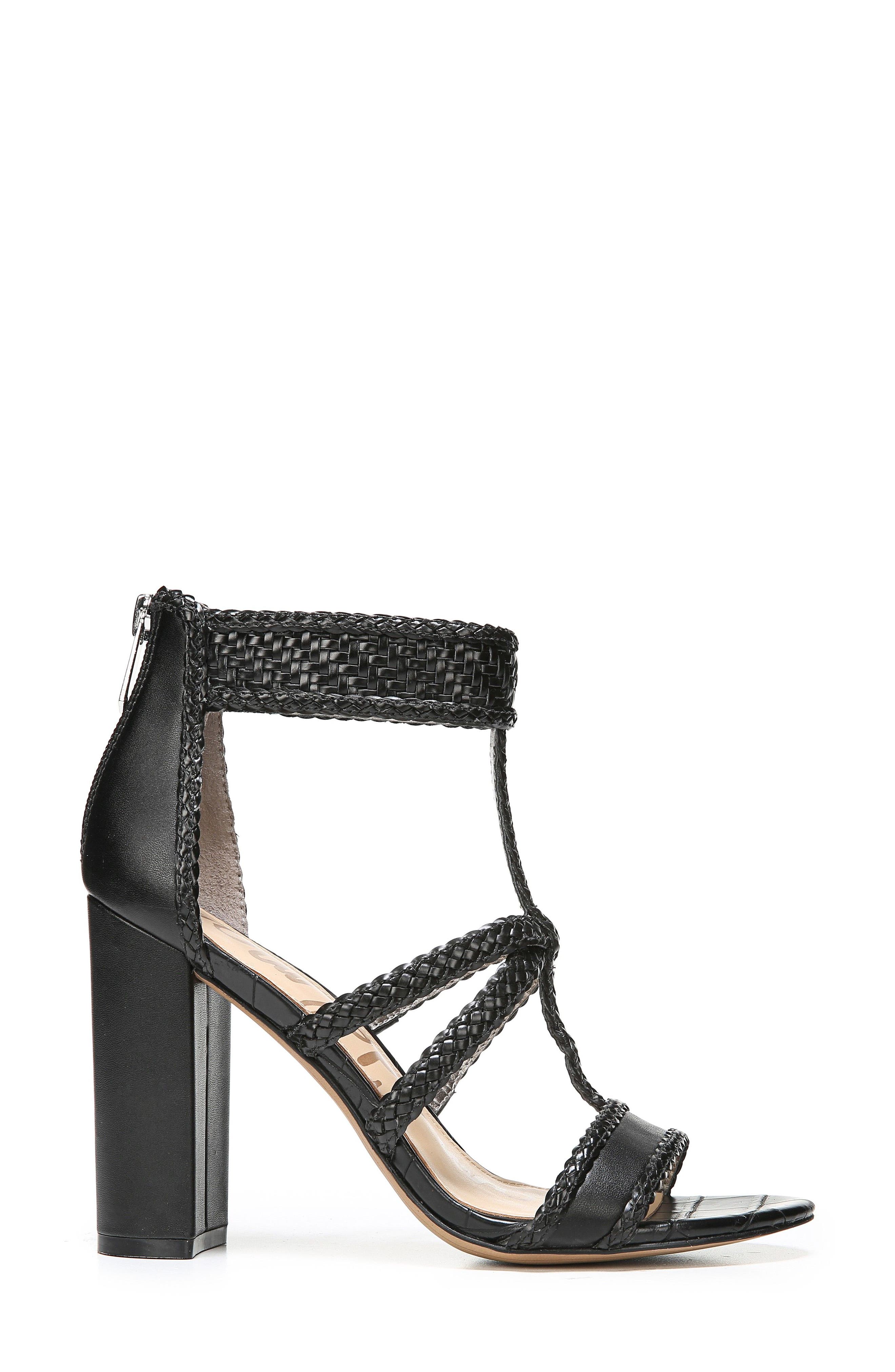 Sam Edelman Yordana Woven T-Strap Sandal, Alternate, color, 