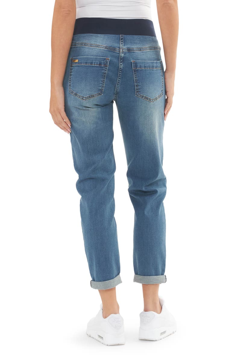 Ripe Maternity Baxter Ripped Maternity Boyfriend Jeans, Alternate, color, 