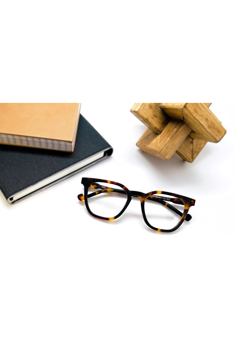 David  Computer Blue Light  Reading Glasses, Alternate, color, Matte Dark Havana
