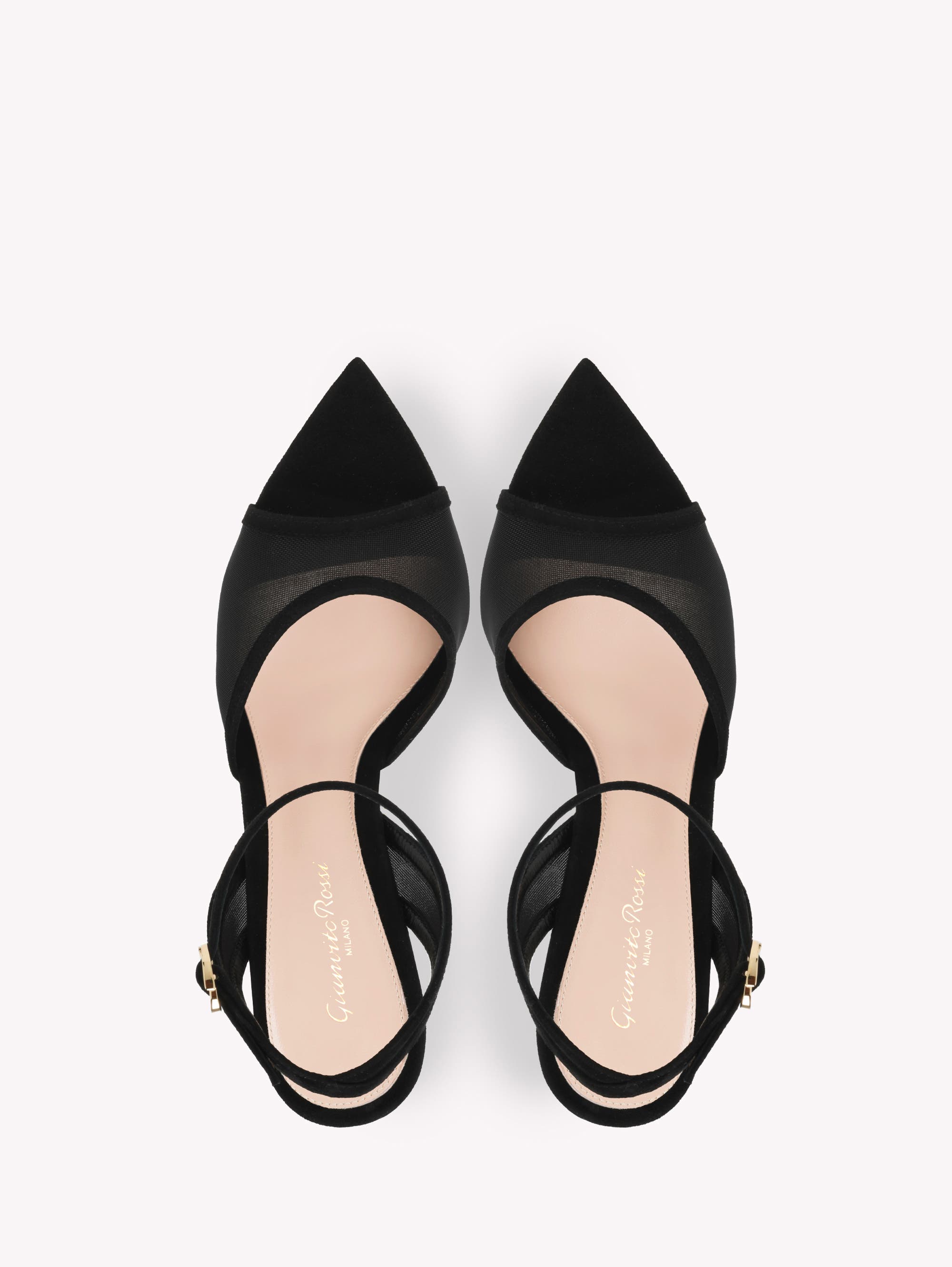 Gianvito Rossi Dorotea Sandals, Alternate, color, Black Fabric