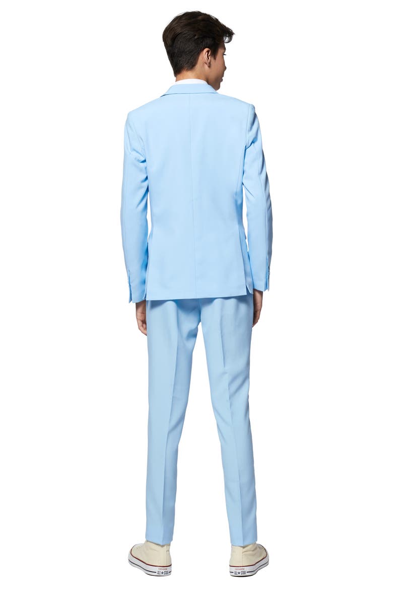 Kids' Cool Blue Two-Piece Suit with Tie, Alternate, color, BLUE